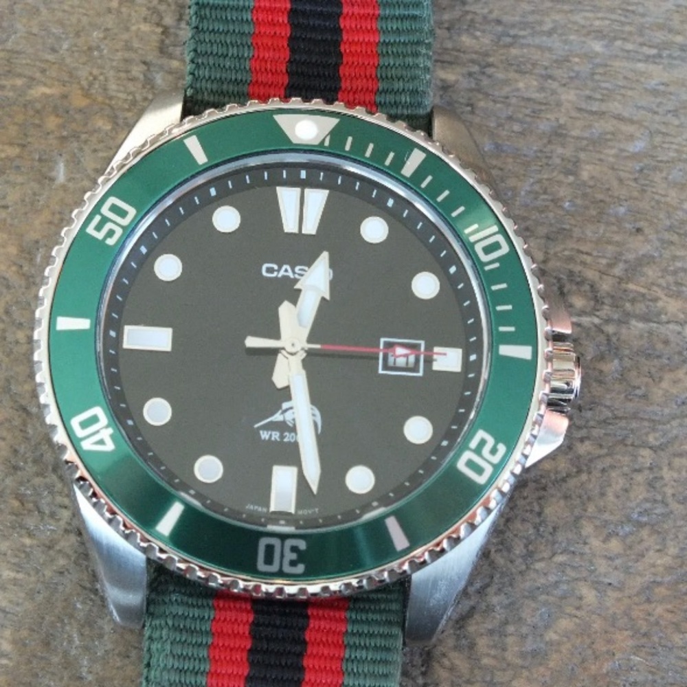 Casio MDV-106B Kermit Duro Dive Watch